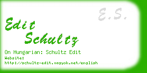 edit schultz business card